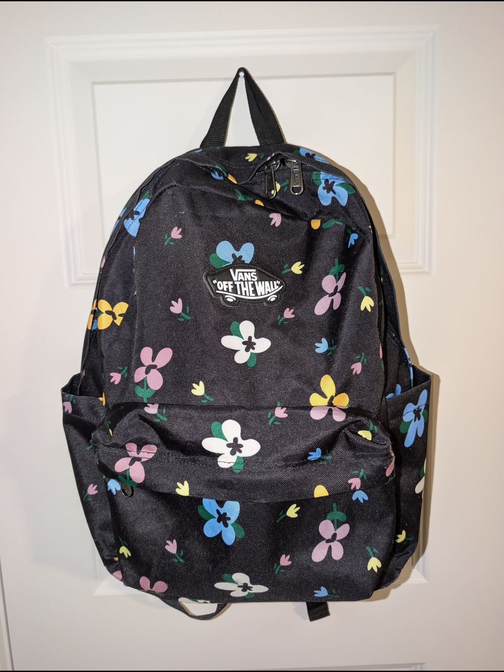 Vans Black Floral Backpack